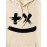 Mens Brush Smile Face Print Kangaroo Pocket Drawstring Hoodies